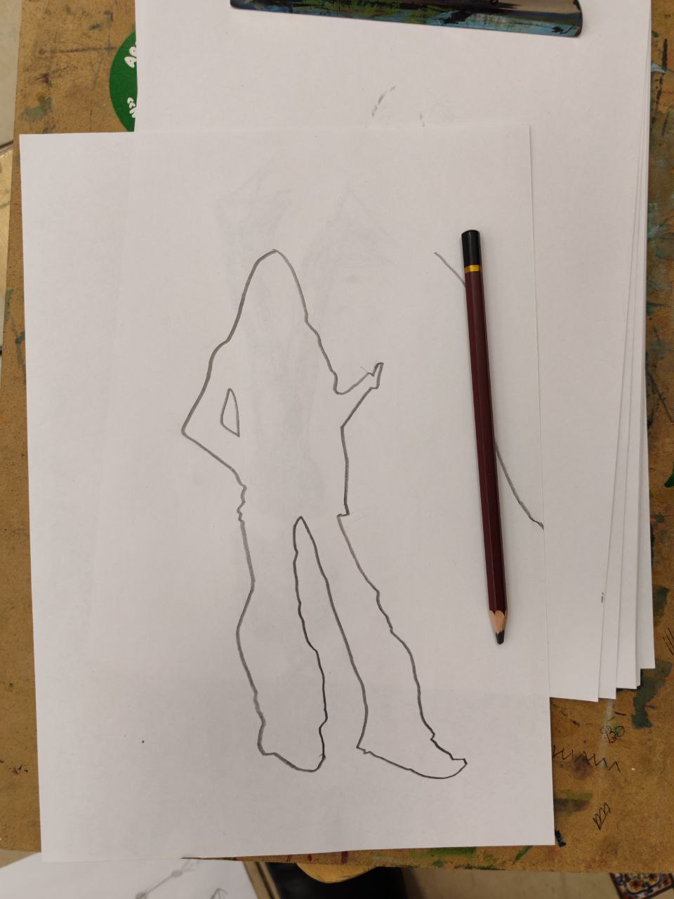 Наброски на силуэт<br>